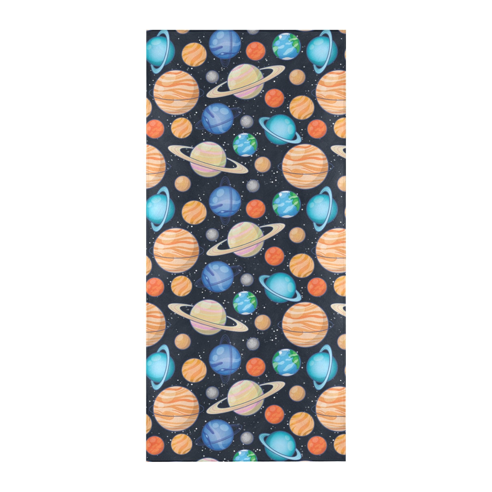 Planet Colorful Print Design LKS301 Beach Towel 32" x 71"