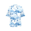 Mountain Pattern Print Design 03 Women's Hawaiian Shirt
