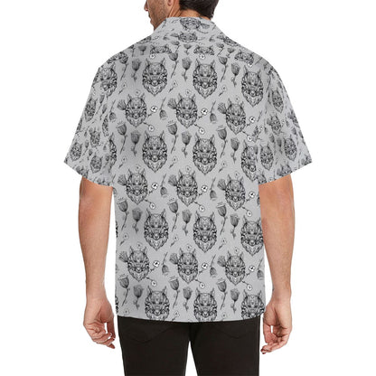 Tribal Pattern Print Design LKS306 Men's Hawaiian Shirt