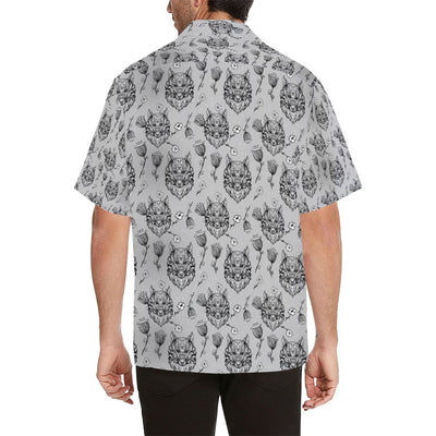 Tribal Pattern Print Design LKS306 Men's Hawaiian Shirt