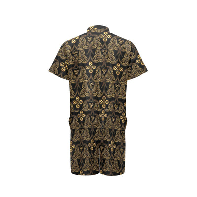 Celtic Knot Gold Design Men's Romper