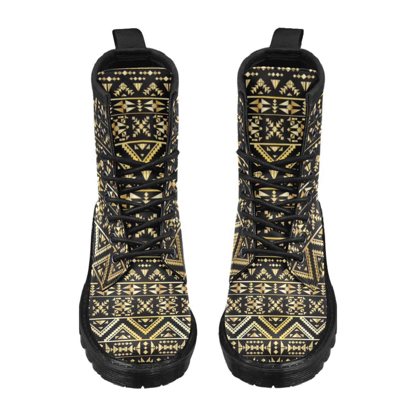 Gold Aztec Tribal Women's Boots
