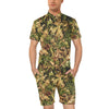 Camo Realistic Tree Forest Texture Print Men's Romper