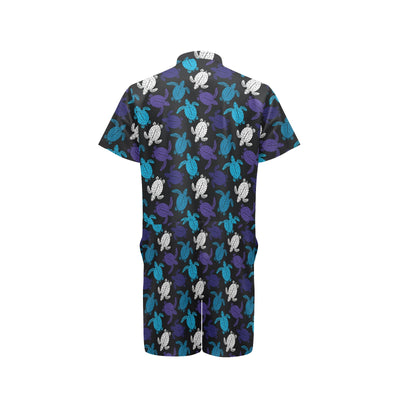 Sea Turtle Print Design LKS306 Men's Romper