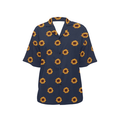 Sunflower Print Design LKS304 Women's Hawaiian Shirt