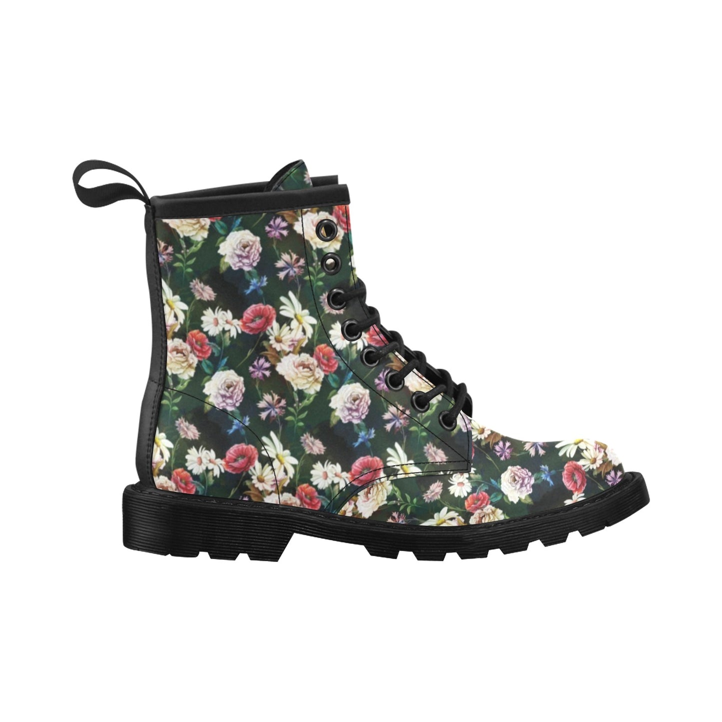 Summer Floral Print Design LKS303 Women's Boots