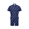 Sea Turtle Pattern Print Design T04 Men's Romper