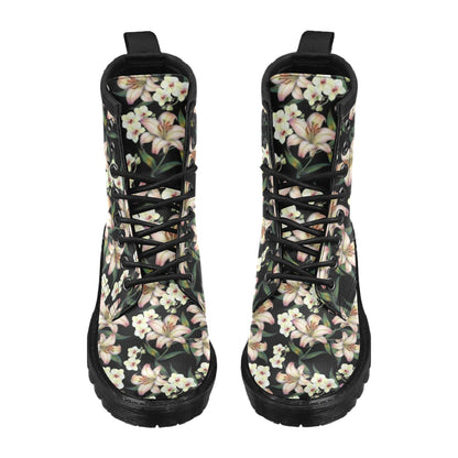 Lily Pattern Print Design LY03 Women's Boots