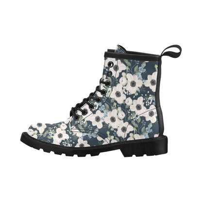 Anemone Pattern Print Design AM02 Women's Boots