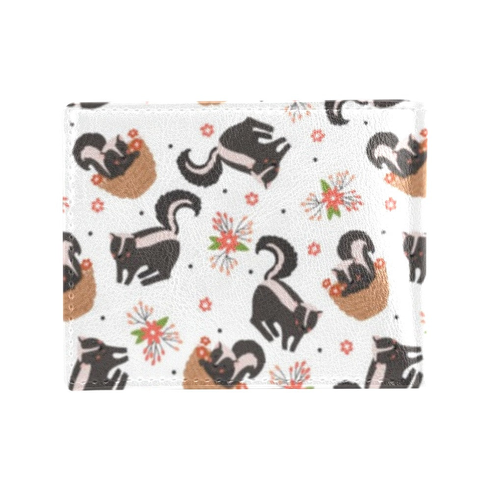 Skunk Print Design LKS304 Men's ID Card Wallet