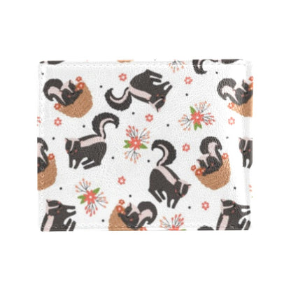 Skunk Print Design LKS304 Men's ID Card Wallet