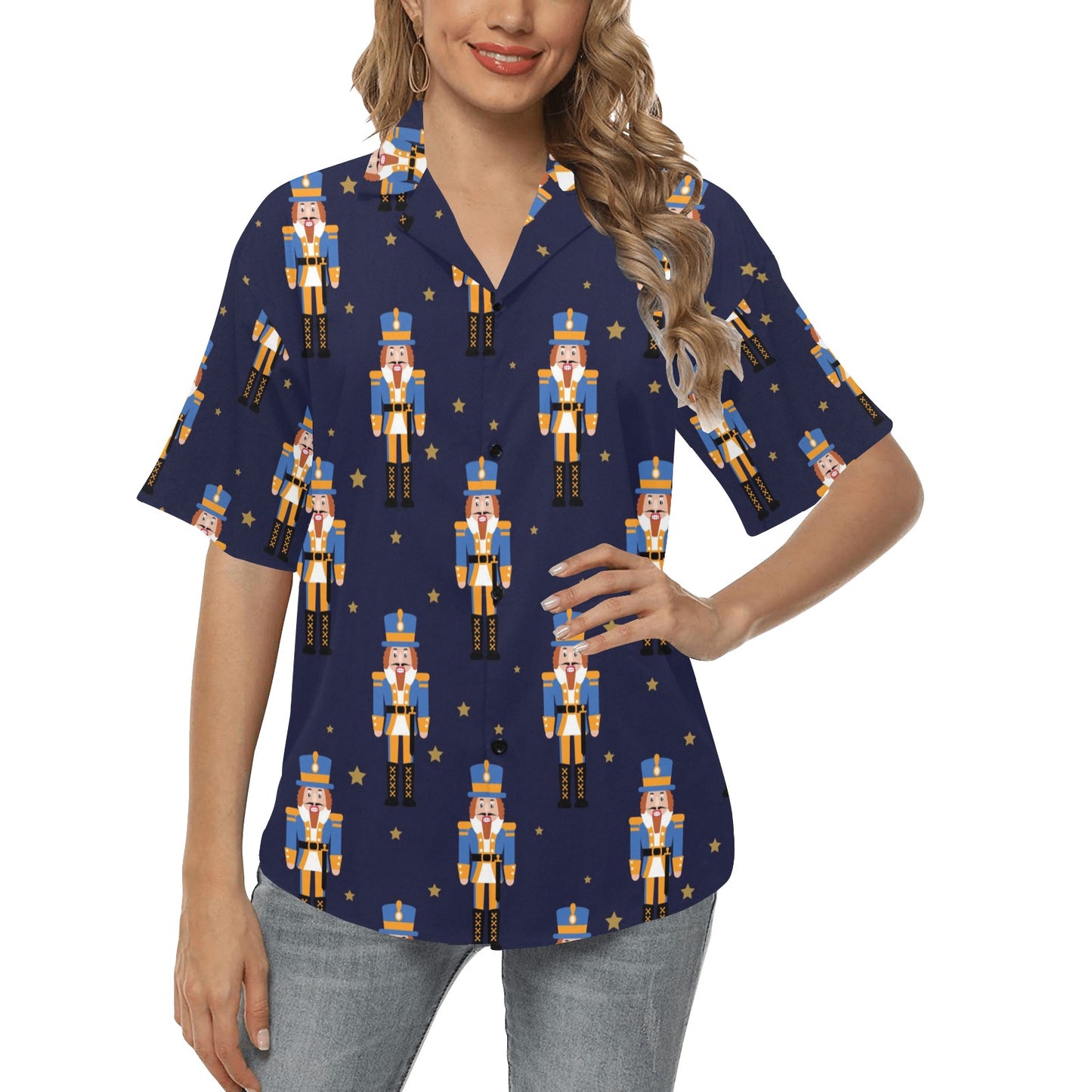 Nutcracker Pattern Print Design A04 Women's Hawaiian Shirt