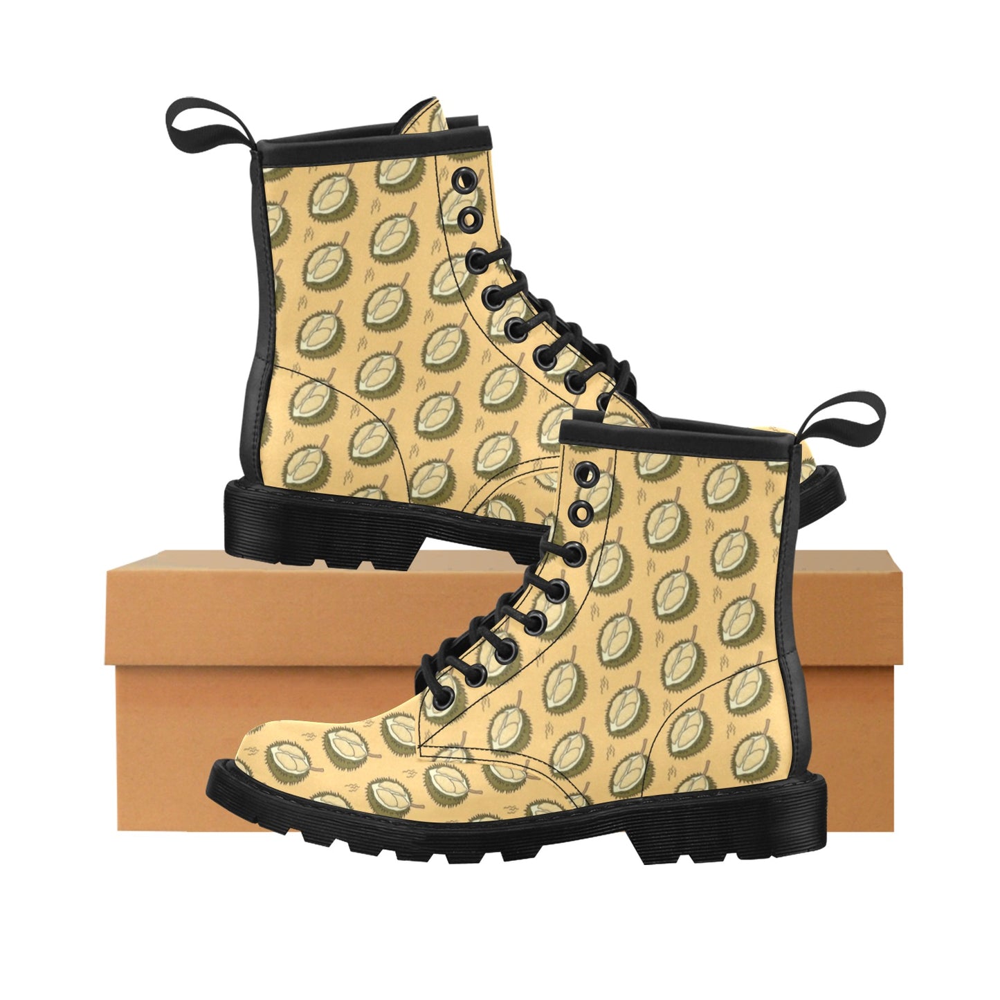 Durian Pattern Print Design DR02 Women's Boots
