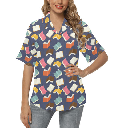 Book Pattern Print Design 01 Women's Hawaiian Shirt
