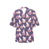 Donut Unicorn Pattern Print Design DN011 Women's Hawaiian Shirt