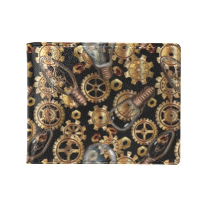 Steampunk Lightbulb Print Design LKS304 Men's ID Card Wallet