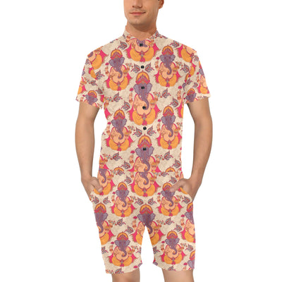 Ganesha Indian Pattern Print Design 02 Men's Romper