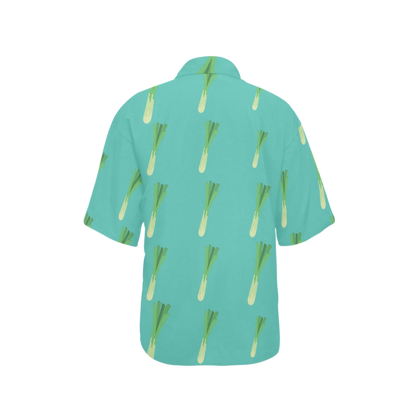 Leek Pattern Print Design 01 Women's Hawaiian Shirt