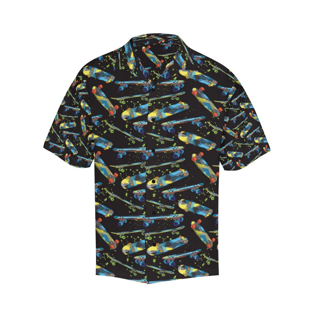 Skateboard Print Design LKS305 Men's Hawaiian Shirt