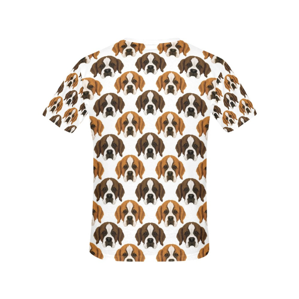 St Bernards Print Design LKS301 Women's  T-shirt