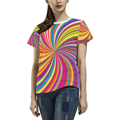 Vortex Print Design LKS301 Women's  T-shirt