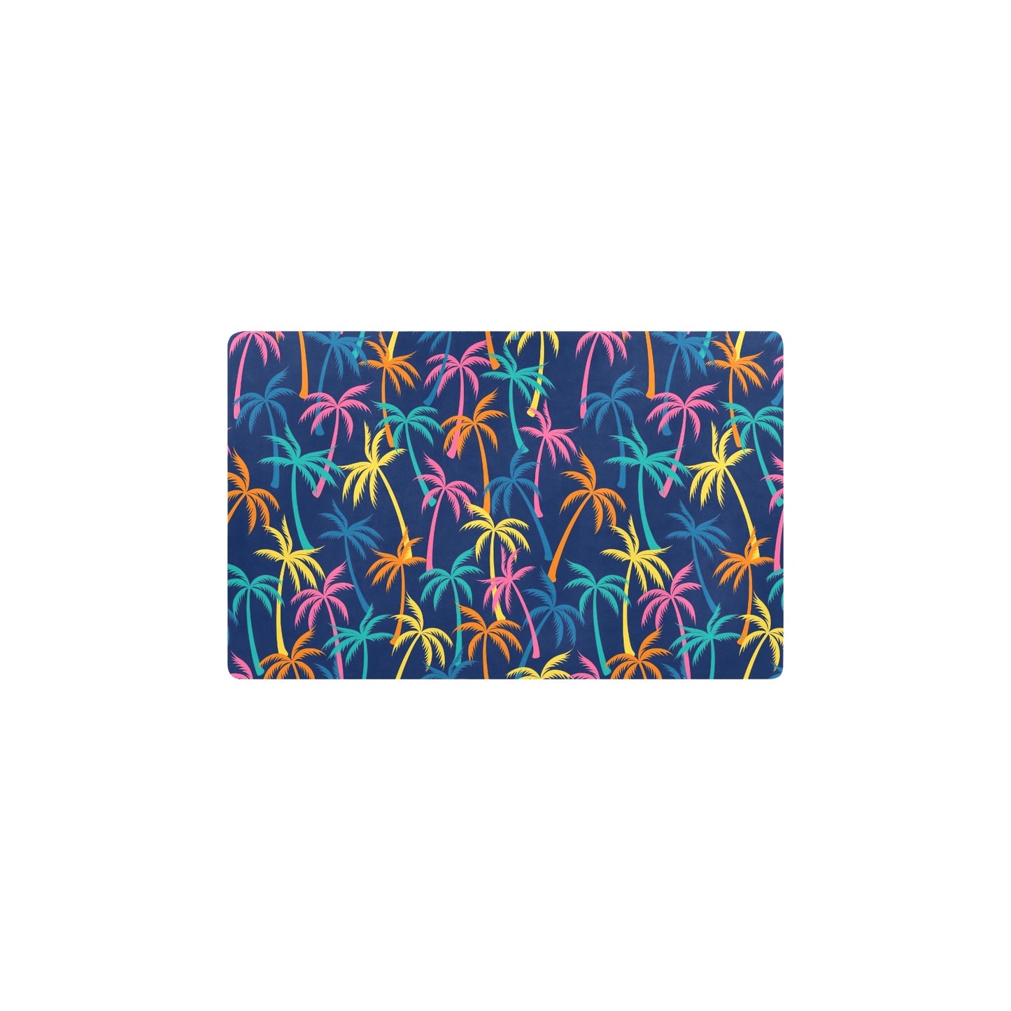 Palm Tree Pattern Print Design PT013 Kitchen Mat