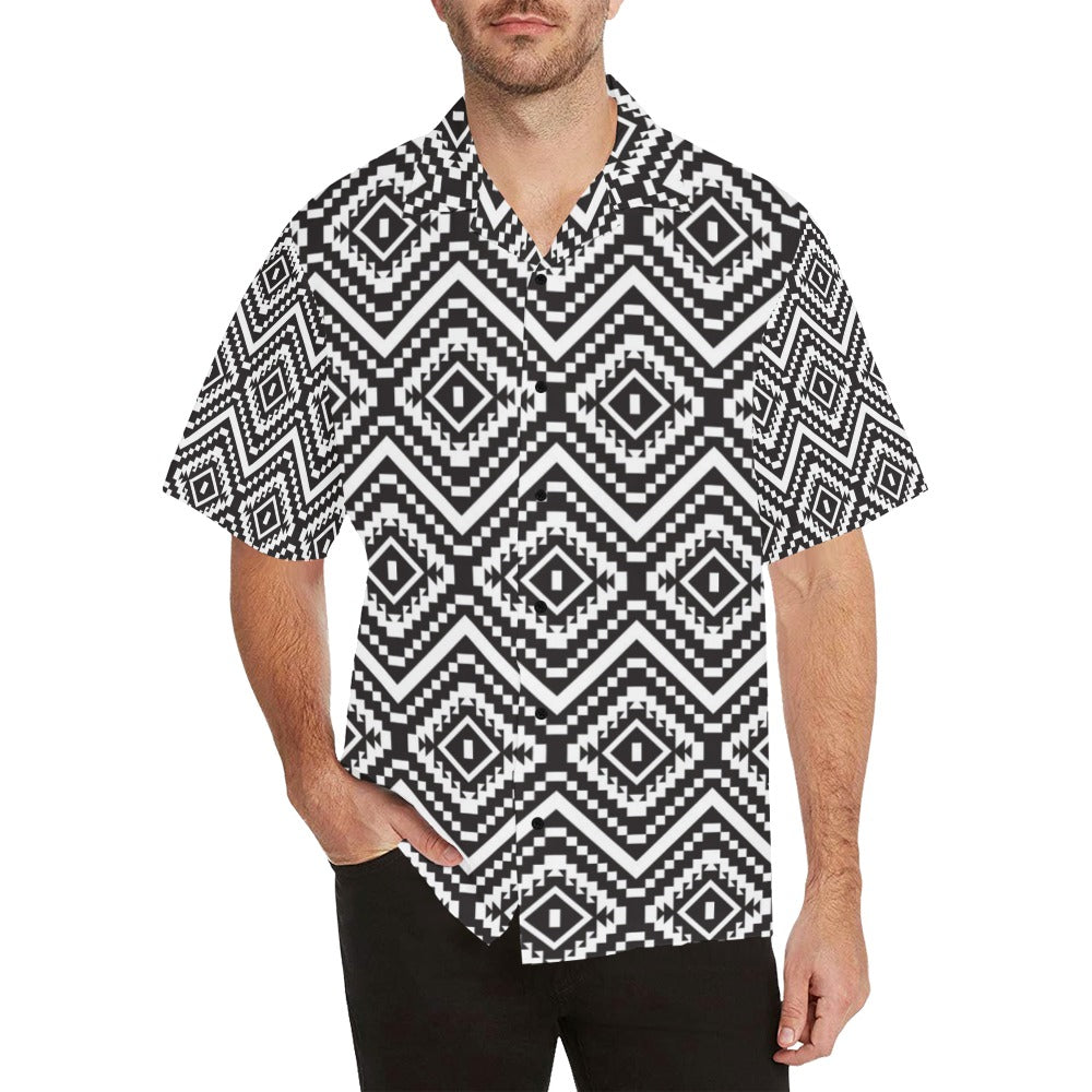 Tribal Pattern Print Design LKS303 Men's Hawaiian Shirt