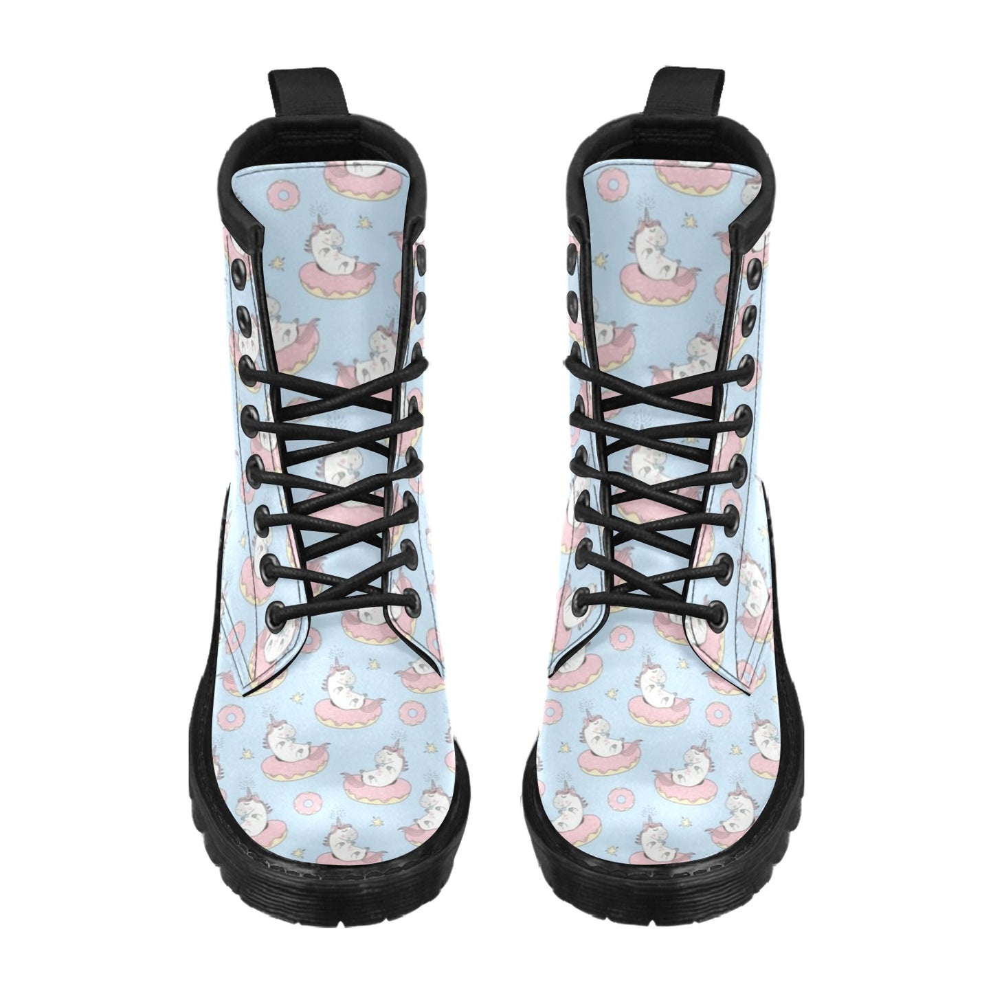 Donut Unicorn Pattern Print Design DN014 Women's Boots