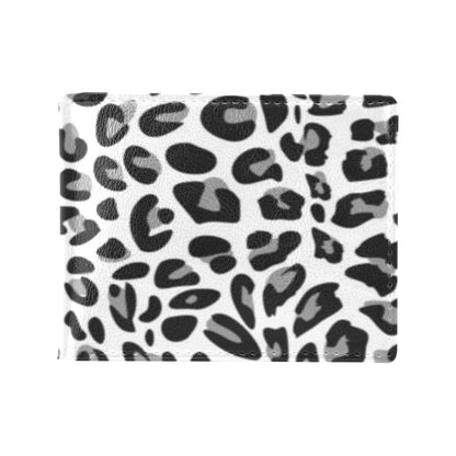 Snow Leopard Skin Print Men's ID Card Wallet
