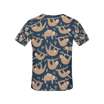 Sloth Print Design LKS307 Women's  T-shirt