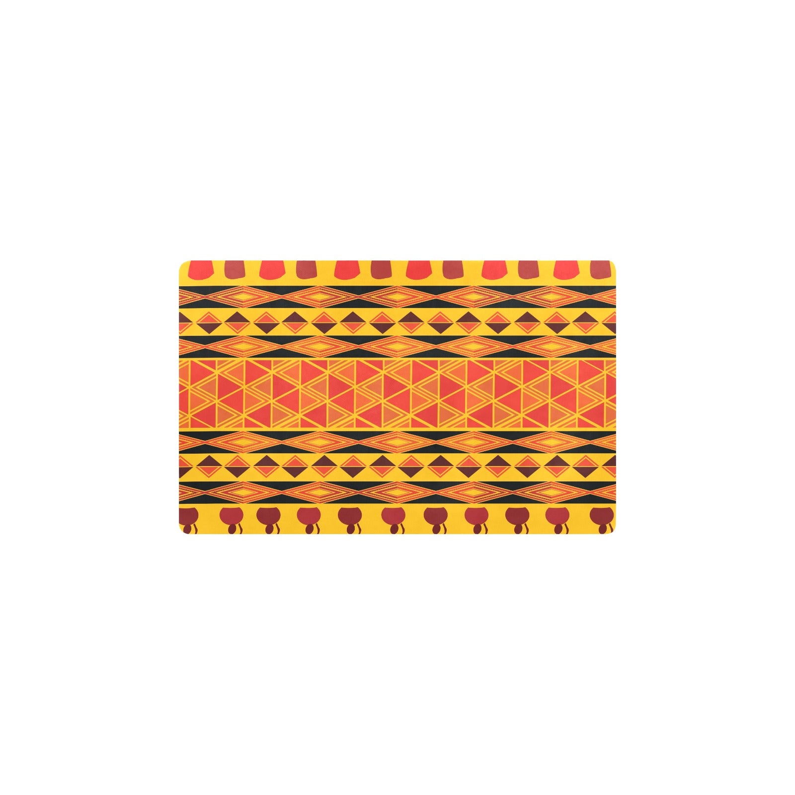 African Pattern Print Design 01 Kitchen Mat