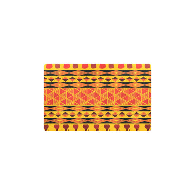 African Pattern Print Design 01 Kitchen Mat