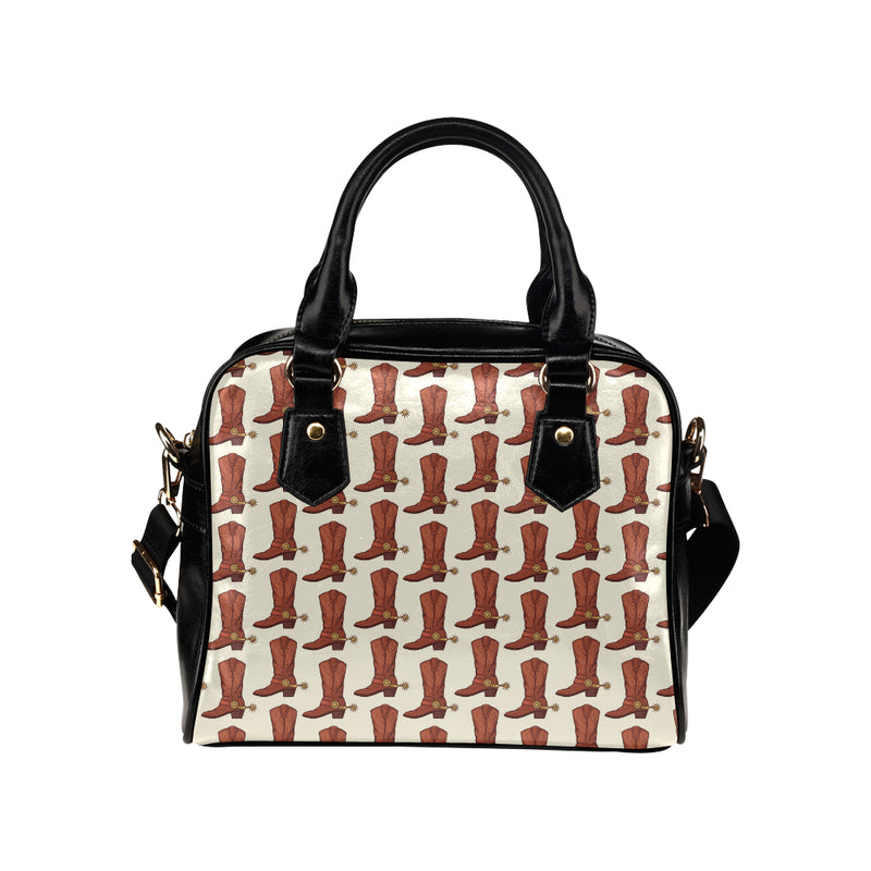 Cowboy Pattern Print Design 06 Shoulder Handbag