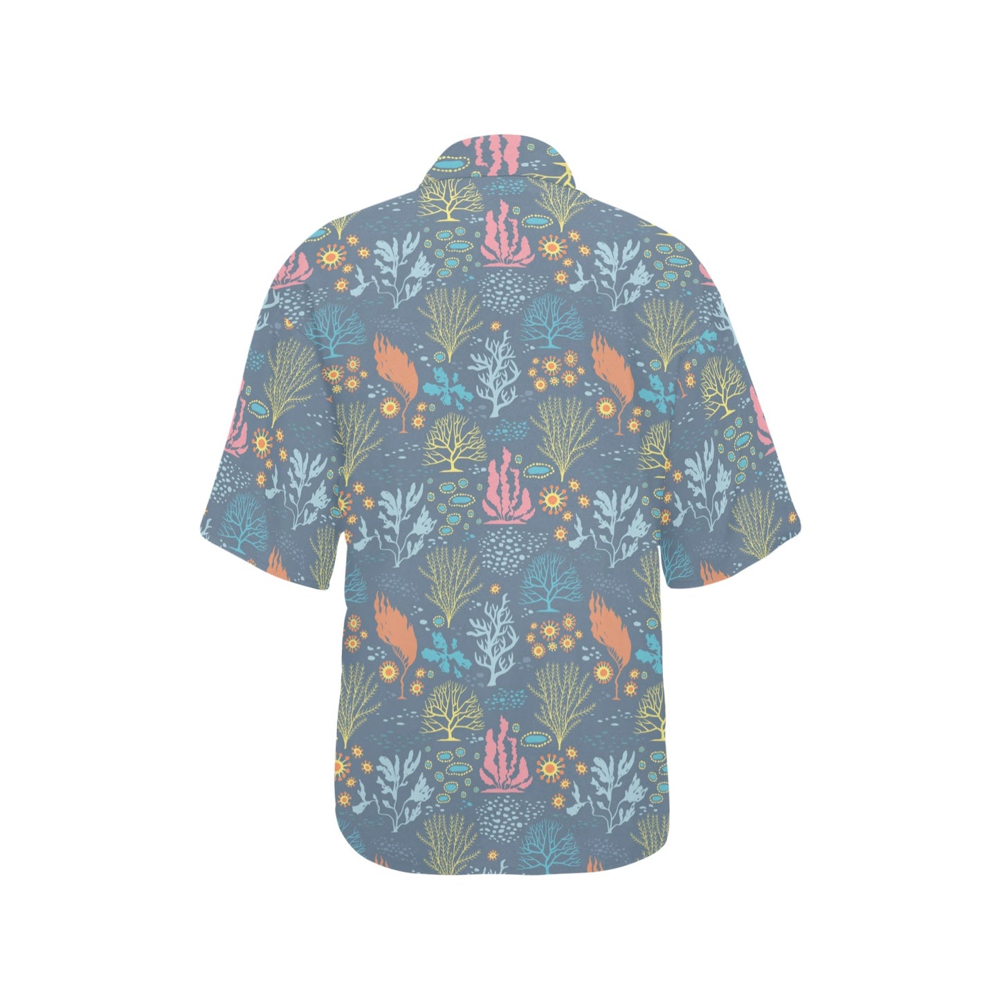 Seaweed Print Design LKS304 Women's Hawaiian Shirt