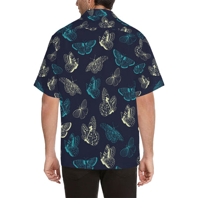 Monarch Butterfly Pattern Print Design 01 Men's Hawaiian Shirt