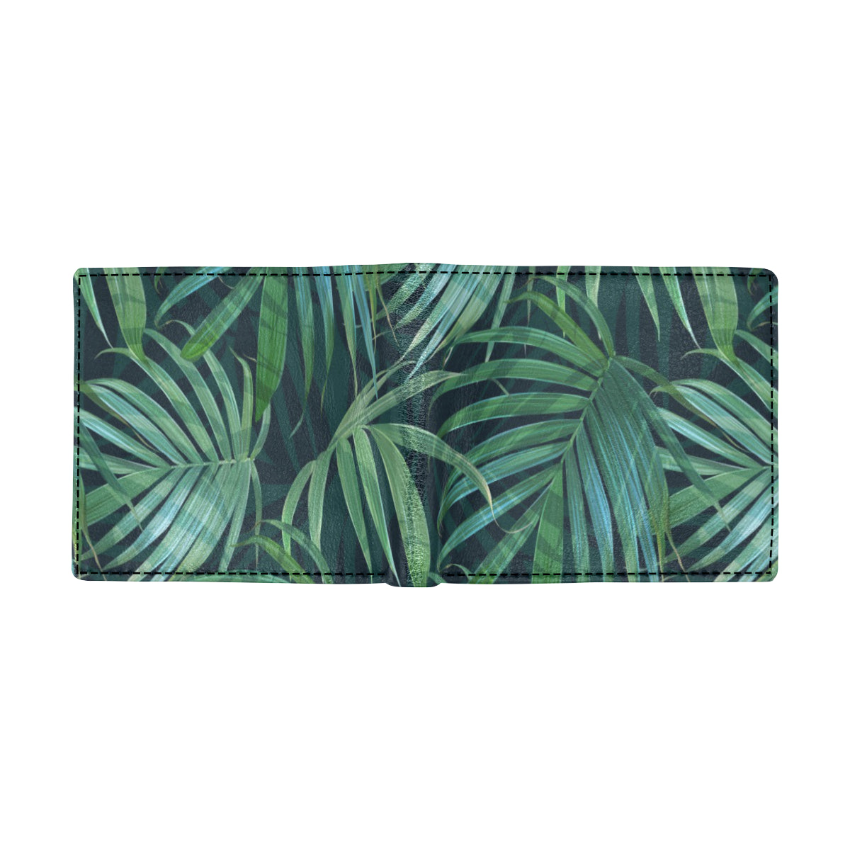 Tropical Flower Pattern Print Design TF011 Men's ID Card Wallet