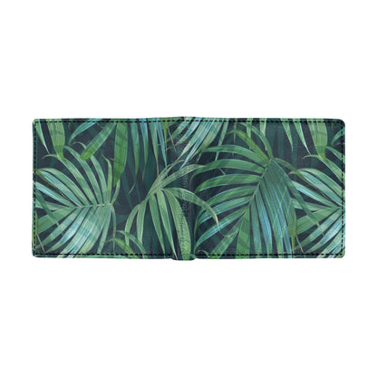 Tropical Flower Pattern Print Design TF011 Men's ID Card Wallet