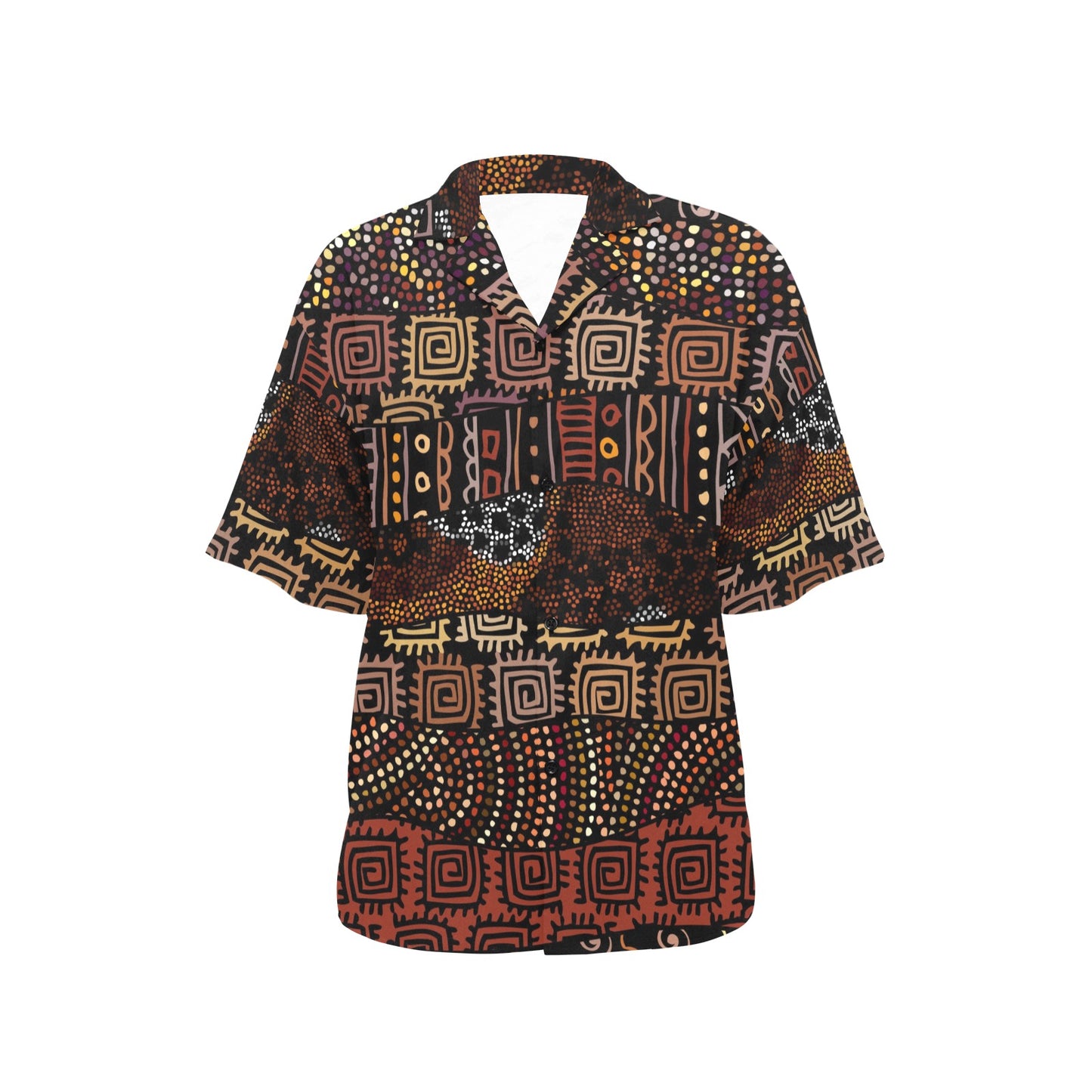 African Pattern Print Design 07 Women's Hawaiian Shirt