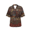 African Pattern Print Design 07 Women's Hawaiian Shirt