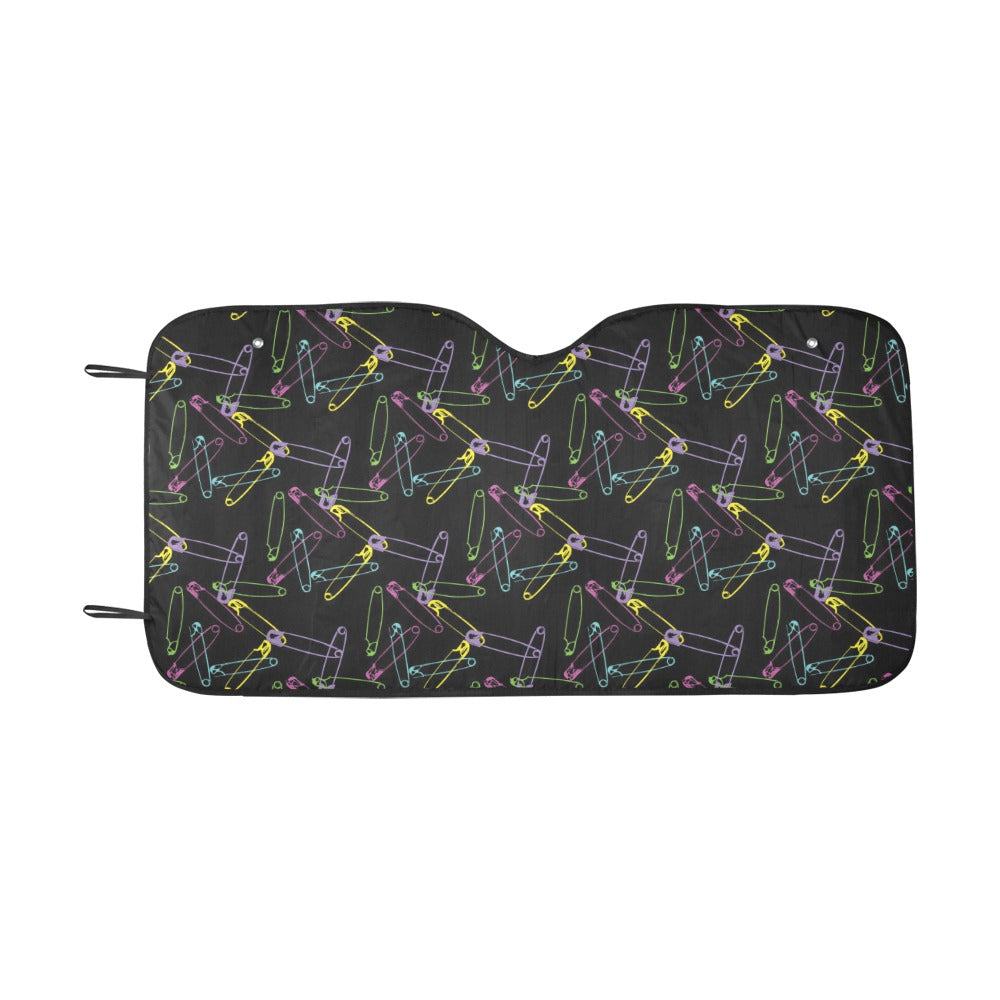Safety Pin Print Design LKS304 Car front Windshield Sun Shade