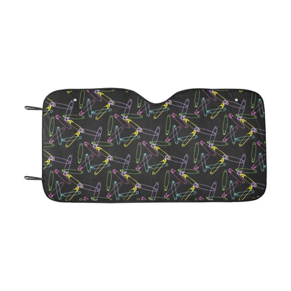 Safety Pin Print Design LKS304 Car front Windshield Sun Shade