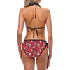 Rose Red Pattern Print Design RO07 Bikini