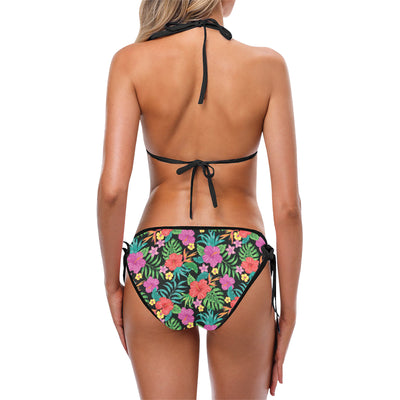 Hibiscus Red Hawaiian Flower Bikini