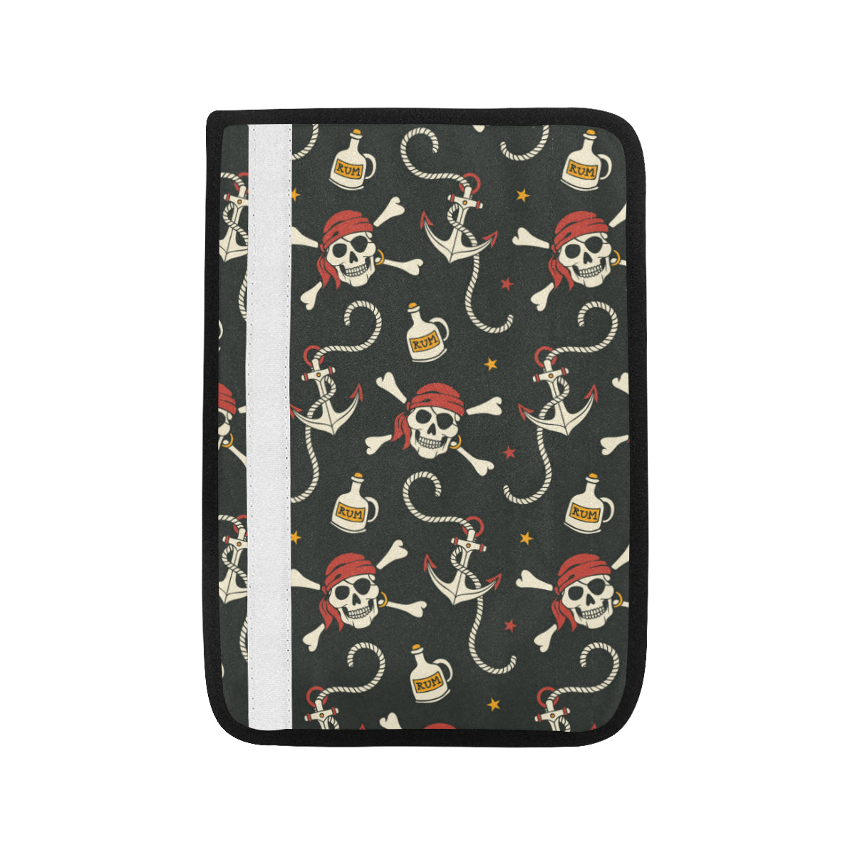 Pirate Pattern Print Design A02 Car Seat Belt Cover