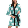 Polar Bear Pattern Print Design A05 Women's Short Kimono