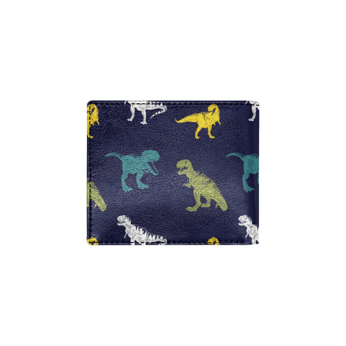 T Rex Pattern Print Design A07 Men's ID Card Wallet