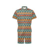 Kente Print African Design Themed Men's Romper