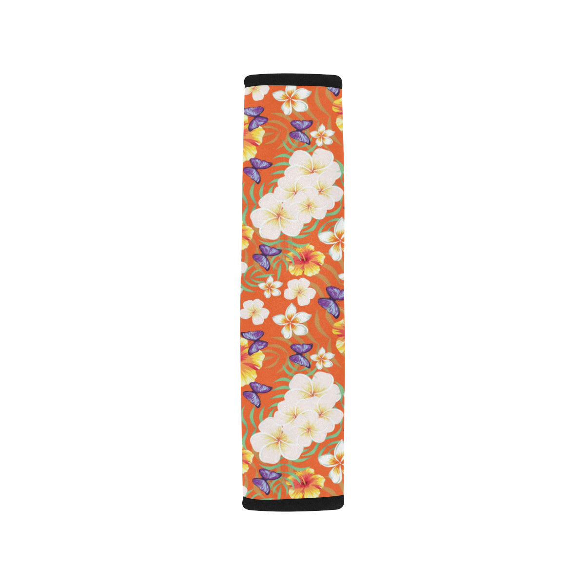 Tropical Flower Pattern Print Design TF027 Car Seat Belt Cover