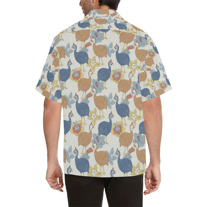 Guinea Fowl Pattern Print Design 01 Men's Hawaiian Shirt