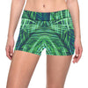 Palm Leaves Pattern Print Design PL02 Yoga Shorts